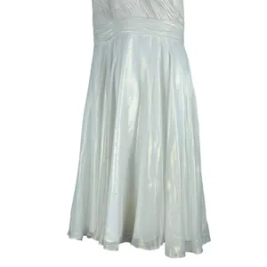 Mac Duggal Rosette One Shoulder Tea Length Dress White Size 12 thumbnail 8