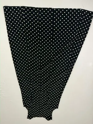 TR Bentley Vintage 90s Black & White Polka Dot Sleeveless Maxi Dress thumbnail 9