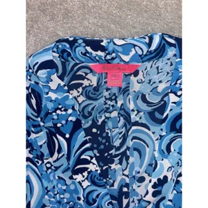 Lilly Pulitzer Joan‎ Top Resort White Blue Mermazing - XXS thumbnail 4