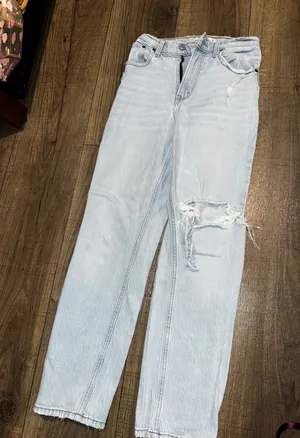 Abercrombie 90s Ultra High-Rise Straight Jeans Curve Love thumbnail 1