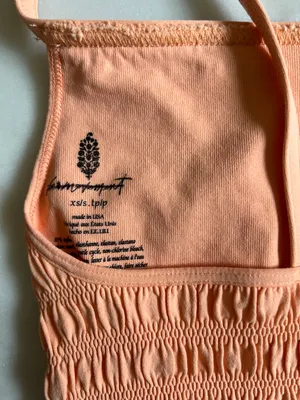 Free People Movement Femme Ruched Tank Coral Peach thumbnail 4