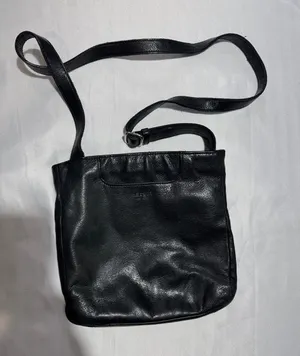 margot Black Leather Crossbody Bag thumbnail 1
