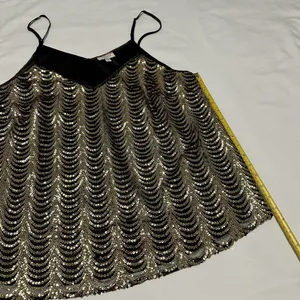 Andree By Unit Gold Sequin Black Sleeveless Tank For Party Sz 1X NWT $51 thumbnail 7