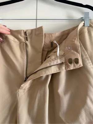 Free people barrel tan trousers thumbnail 2