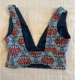 ZARA V-Neck Crop Top thumbnail 4