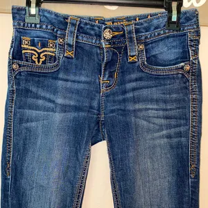 Dark Wash Rock Revival Calli Jeans thumbnail 4