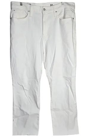 J. Crew Slim Boyfriend Jeans White Denim Size 32 Reimagined‎ Cotton Blend thumbnail 1