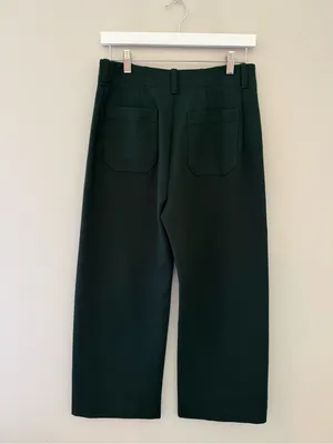 Anthropologie Holly Green Wide Leg Patch Pocket Pants Size 6 NWT thumbnail 6