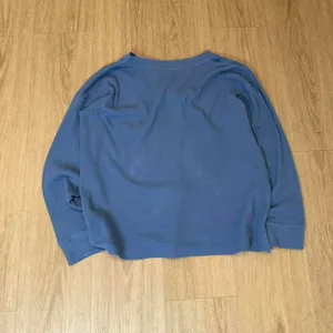 L.L.Bean waffle knit top Women's size small Blue thumbnail 3