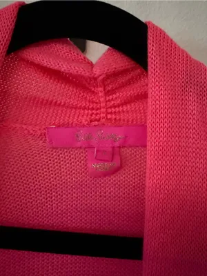Lilly Pulitzer Tatum Cardigan Fringe Ombre Pink Purple thumbnail 7