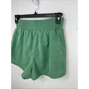 Adidas Women's Pacer Woven High Rise 3" Training Shorts Green Large 3” thumbnail 5