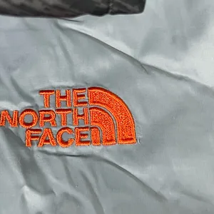The North Face Reversible Primaloft Quilted Jacket Sz S‎ Gray W/Orange Accents thumbnail 3