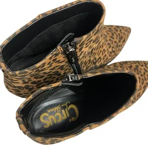CIRCUS Sam Edelman KIRBY Animal Print Kitten Heel Sz 8 Ankle Booties NEED REPAIR thumbnail 8