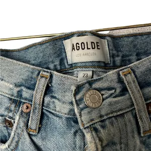AGOLDE Parker High Waisted Denim Distressed Shorts thumbnail 6