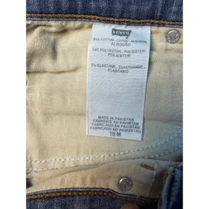 Levis 512 Perfectly Slimming Straight Leg Jeans Blue Medium Wash Womens 10M L29 thumbnail 3