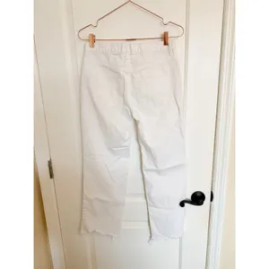 Free People Jeans Women 25 White Straight‎ Leg We Denim Raw Hem Distressed thumbnail 6