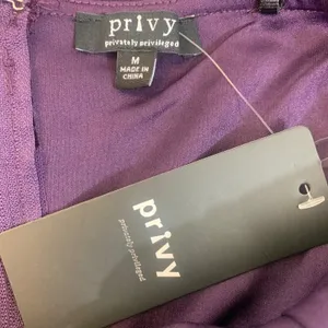 Privy Women's M Purple Red Flocked Velvet Floral Damask Mesh Bodycon‎ Mini Dress thumbnail 7