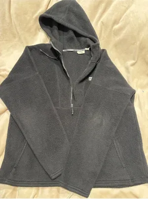 L.L. Bean Sherpa fleece hooded sweatshirt thumbnail 1
