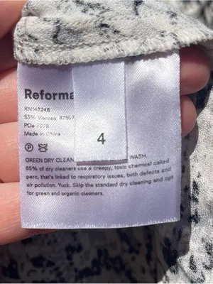 Reformation Bea Snake Print Midi Skirt Size 4 Animal Chic Snakeskin Python thumbnail 5