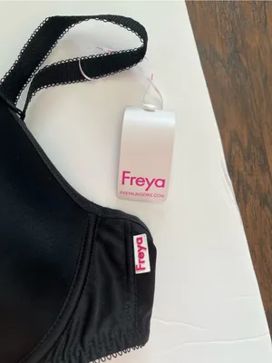 Freya Deco Molded Plunge Bra Black Size 34DD NEW NWT thumbnail 4