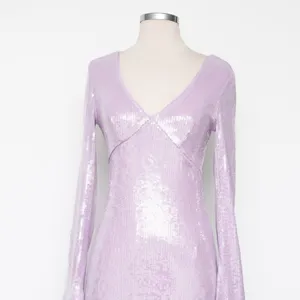 Avec‎ Les Filles - Purple Sequined Bodycon Midi Dress thumbnail 6