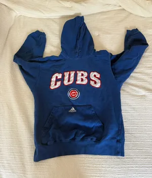 adidas Royal Blue Hooded Sweatshirt thumbnail 1
