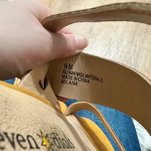 Seven Dials | Milana Mustard Yellow Espadrille Wedge Platform Sandal Shoes,‎ 9M thumbnail 7