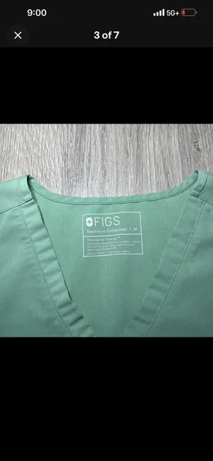 FIGS Scrub Top Jade Green thumbnail 3
