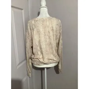 Final sale! Michael Stars Reptile Print Pullover Long Sleeve Top M thumbnail 3