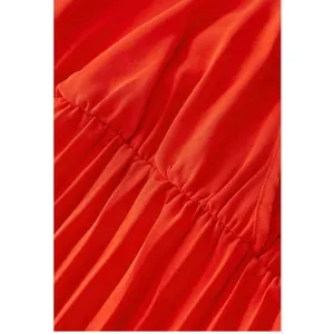 NEW Sleeveless Wrap V Neck Flowy Pleated Belted Midi Dress XL thumbnail 5