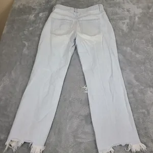 Free People Maggie Jeans Size 25* Chewed Hem Distressed Straight Relaxed Ankle‎ thumbnail 9