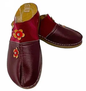 NWOT ~ Bohemian Flower Clog Mules Dark Red Boho Hippie Chic Shoes ~ Women's 9 thumbnail 8