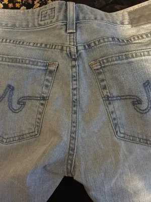 Ag Adriano Goldschmied Light Blue Skinny Distressed Jeans thumbnail 3