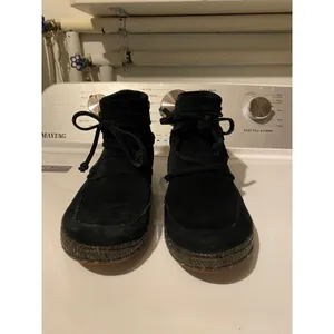 UGG Australia Women Black Suede Moccasin‎ Ankle Boots Side Zip 1019179 Size 8 thumbnail 2