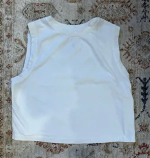 Sleeveless White Top thumbnail 1