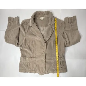 Vintage St. John's Bay Blazer Womens Size XL Tan Corduroy Jacket Retro Career‎ thumbnail 5