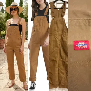 Dickies NWT Relaxed Fit Bib heritage Overalls - Rinsed Brown Duck size XS thumbnail 4