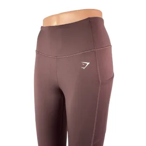 Gymshark Women's Brown Mid Rise Yoga Workout Running Athletic Leggings Pants S thumbnail 2