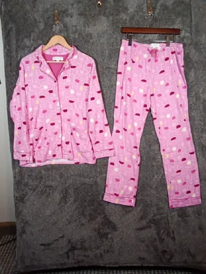 Live Love Loungue By Karen Neuburger Rose All Day Pink Set Pajamas Womens S thumbnail 4