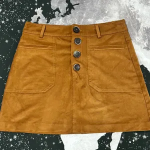 ZARA TRF Collection Faux Suede Skirt thumbnail 1