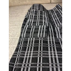 ZARA Women's Plaid Knit Mini Dress Short Sleeve Black White Size‎ S thumbnail 3