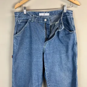 Tommy Hilfiger Carpenter Jeans Womens 12 Vintage 90's Y2K Wide Leg Baggy Hip Hop thumbnail 2