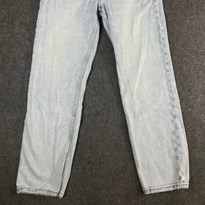 Abercrombie & Fitch Ultra High Rise Ankle Straight Jean Light Wash 27/4 Distress thumbnail 9