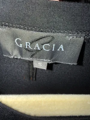 Gracia Black Top With Pleather short sleeves thumbnail 2