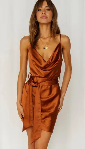 Blu Spero Boutique Brown Formal Dress thumbnail 1