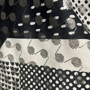 Victoria’s Secret Lace And Blk/Wht/Silver Patchwork Pattern Adjustable Cami- Med thumbnail 10