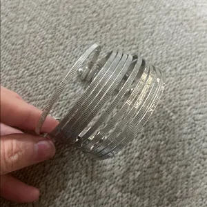 C1946 Jewelry Brand cuff slinky braclet Silver thumbnail 3
