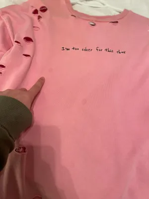 Cute pink sweatshirt thumbnail 3