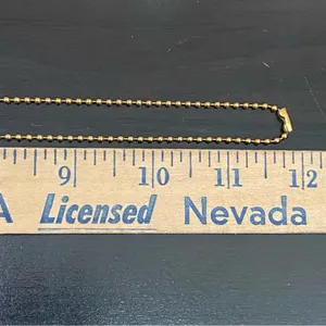 Vintage Unsigned Gold-tone Ball Chain Locket Pendant Necklace thumbnail 15