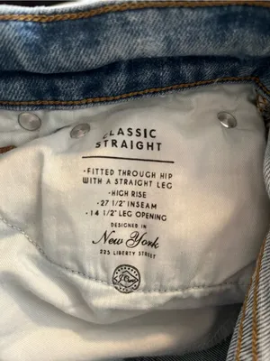 J Crew Classic Straight Light Wash Jeans 25 Minimalist Capsule Wardrobe thumbnail 6